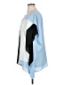 Vince Camuto 100% Polyester Color Block Blue 3/4 Sleeve Blouse Size 1X - photo 5