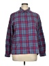 Cabela's 100% Cotton Plaid Blue Purple Long Sleeve Button-Down Shirt Size XL - photo 1