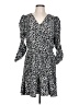 Scoop 100% Polyester Animal Print Black Casual Dress Size L - photo 1
