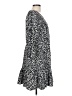 Scoop 100% Polyester Animal Print Black Casual Dress Size L - photo 4