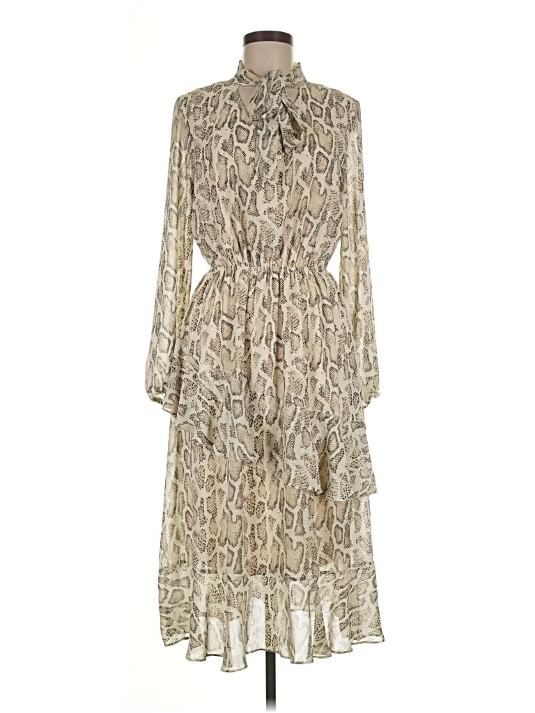 Pre-owned She + Sky Casual Dress In Brown