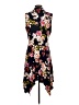 Unbranded Floral Black Blue Casual Dress Size L - photo 2