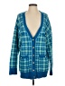 Zara Plaid Blue Cardigan Size S - photo 1