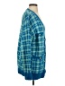 Zara Plaid Blue Cardigan Size S - photo 4