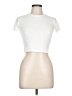 Assorted Brands Ivory Short Sleeve Turtleneck Size L - photo 1