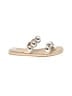 A New Day Silver Ivory Sandals Size 5 1/2 - photo 1