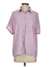 Shein 100% Polyester Solid Purple Short Sleeve Blouse Size 4 - photo 1