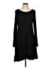 Annabelle Solid Black Casual Dress Size L - photo 1