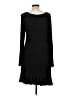 Annabelle Solid Black Casual Dress Size L - photo 2