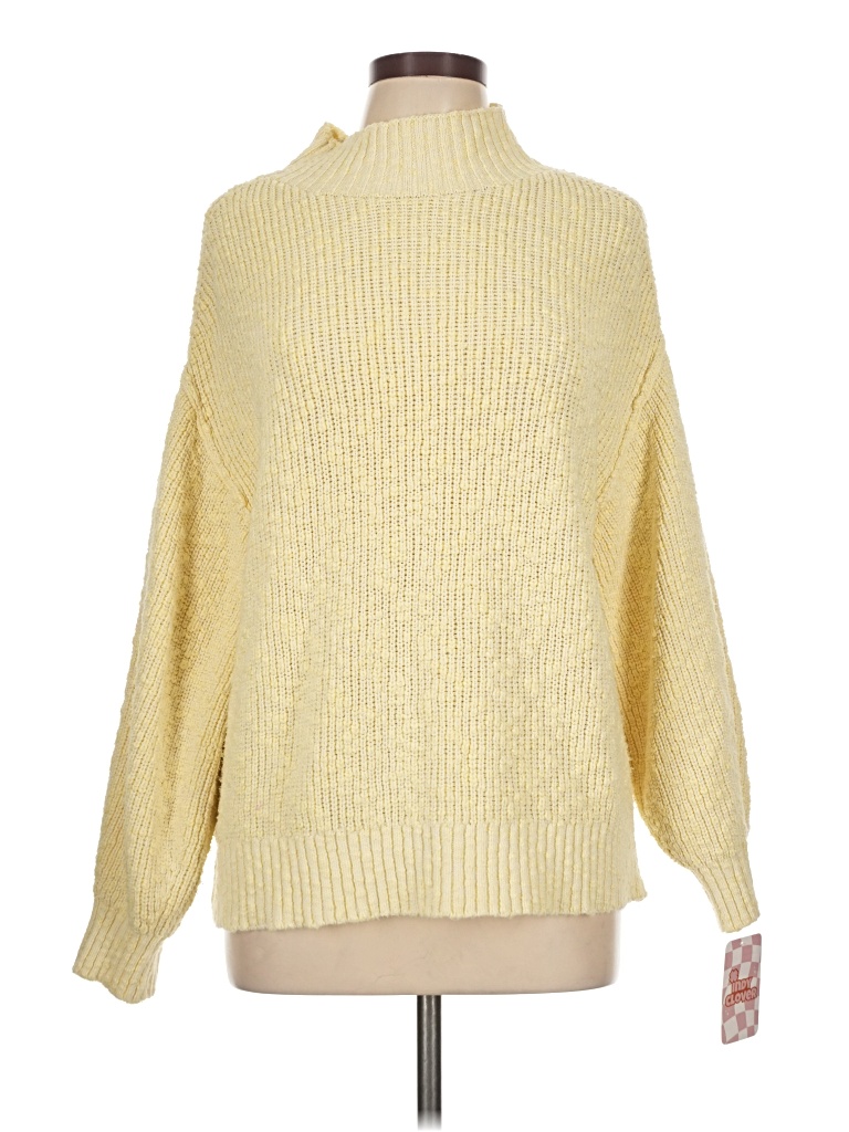 Pre-owned Aerie Turtleneck Sweater In Yellow