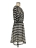 Max and Cleo 100% Polyester Chevron-herringbone Gray Casual Dress Size M - photo 4