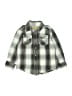 Ruff Hewn 100% Cotton Plaid Green Long Sleeve Button-Down Shirt Size 4T - photo 1