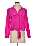 Lavender Brown 100% Silk Pink Blouse Size S - photo 1