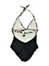 Venus Floral Black One Piece Swimsuit Size 10 - photo 2