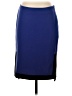 Grace Elements Color Block Blue Casual Skirt Size 4 - photo 1