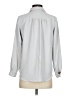 Ann Taylor Factory 100% Polyester Silver Gray Long Sleeve Blouse Size XS - photo 2
