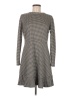 Ann Taylor LOFT Houndstooth Gray Casual Dress Size 6 - photo 1
