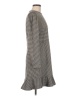Ann Taylor LOFT Houndstooth Gray Casual Dress Size 6 - photo 4