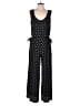 Max Studio Hearts Black Jumpsuit Size M - photo 1