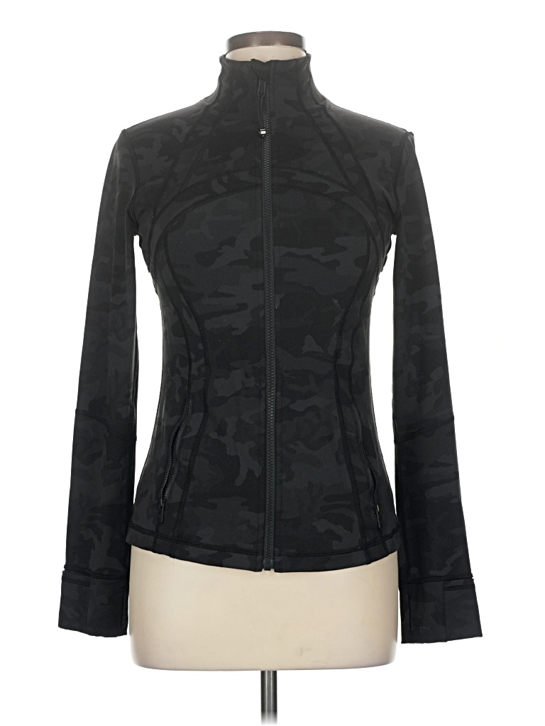 Pre-owned Lululemon Athletica Track Jacket In Black