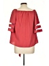 Unbranded 100% Polyester Red Pink 3/4 Sleeve Blouse Size L - photo 2