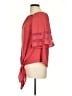 Unbranded 100% Polyester Red Pink 3/4 Sleeve Blouse Size L - photo 5