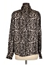 Dress Forum 100% Polyester Animal Print Black Long Sleeve Blouse Size M - photo 2