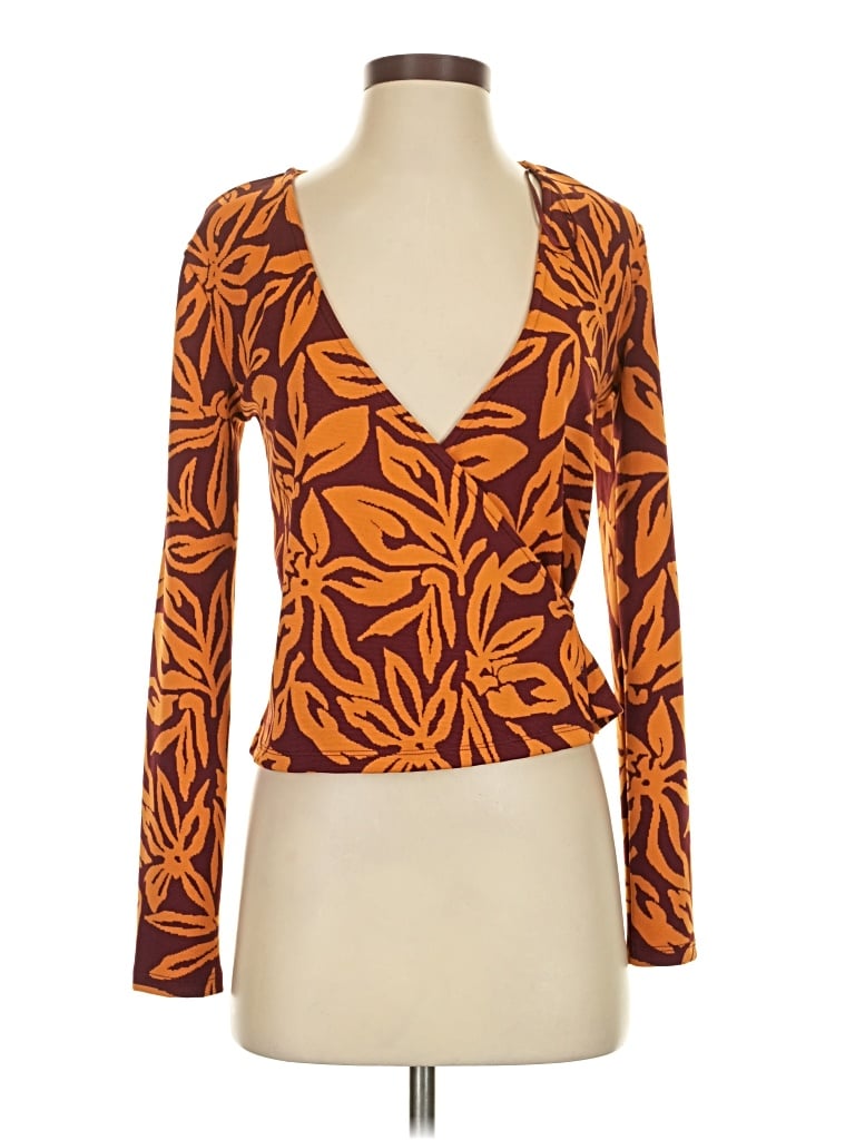 Zara Cardigan Sweater In Orange