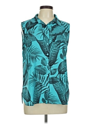 Worthington Sleeveless Button-Down Shirt (view 1)