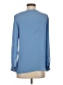 Ann Taylor LOFT 100% Polyester Blue Long Sleeve Blouse Size XS - photo 2