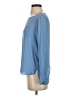 Ann Taylor LOFT 100% Polyester Blue Long Sleeve Blouse Size XS - photo 5