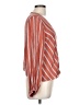 Rebellion 100% Rayon Stripes Orange Long Sleeve Blouse Size L - photo 4