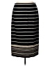 Max Studio Stripes Black Casual Skirt Size L - photo 2