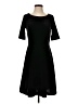 Lands' End Solid Black Casual Dress Size S - photo 1