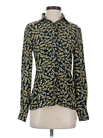 Tucker Long Sleeve Silk Top (view 1)