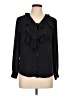Assorted Brands 100% Polyester Black Long Sleeve Blouse Size L (estimated) - photo 1