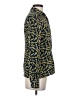 Tucker 100% Silk Print Yellow Long Sleeve Silk Top Size P (petite) - photo 4