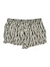 Fourteenth Place Animal Print Ivory Shorts Size 0X - photo 2