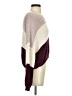 Debut 100% Polyester Color Block Burgundy Pullover Sweater Size M - photo 4