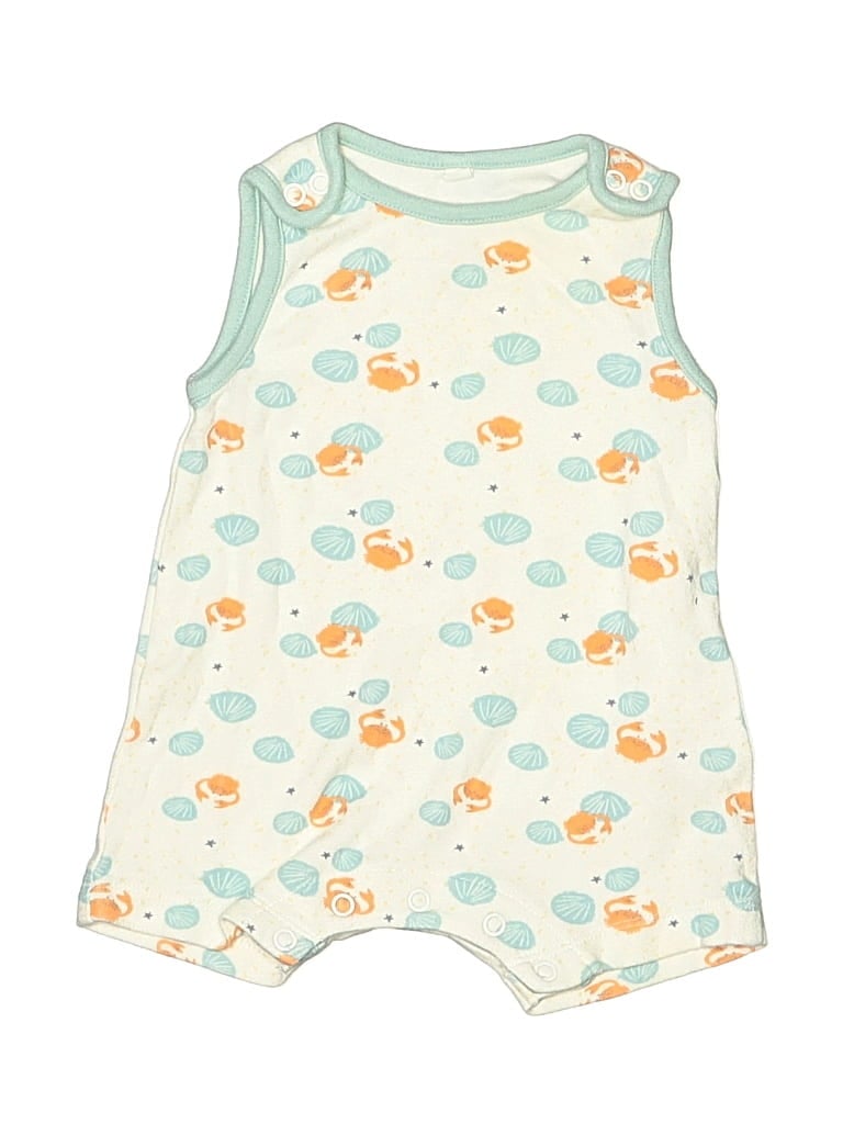 Pre-owned Mori Babies' Short Sleeve Onesie In Yellow