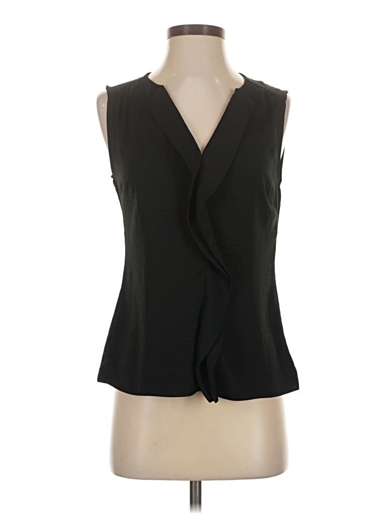 Pre-owned Laundry By Shelli Segal Sleeveless Blouse In Black