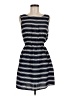 Speed Control 100% Polyester Stripes Blue Casual Dress Size M - photo 1