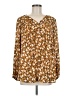 Caffé Marrakesh 100% Rayon Brown Long Sleeve Blouse Size M - photo 1