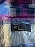 Gap 100% Rayon Plaid Blue Long Sleeve Button-Down Shirt Size S - photo 7