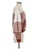 Unbranded 100% Polyester Color Block Brown Pink Pullover Sweater Size M - photo 4