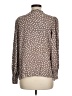 Shein 100% Polyester Animal Print Brown Long Sleeve Blouse Size 6 - photo 2