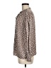 Shein 100% Polyester Animal Print Brown Long Sleeve Blouse Size 6 - photo 5