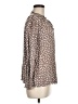 Shein 100% Polyester Animal Print Brown Long Sleeve Blouse Size 6 - photo 4