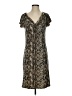 Dana Buchman Animal Print Brown Casual Dress Size XS - photo 1