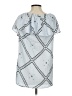 steele. 100% Viscose Graphic Gray Casual Dress Size XS - photo 2